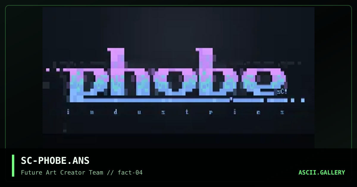 pHOBe inDUStRiEs!?, by scape, 1996