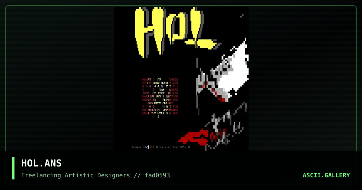 HOL.ANS, by venom, 1993