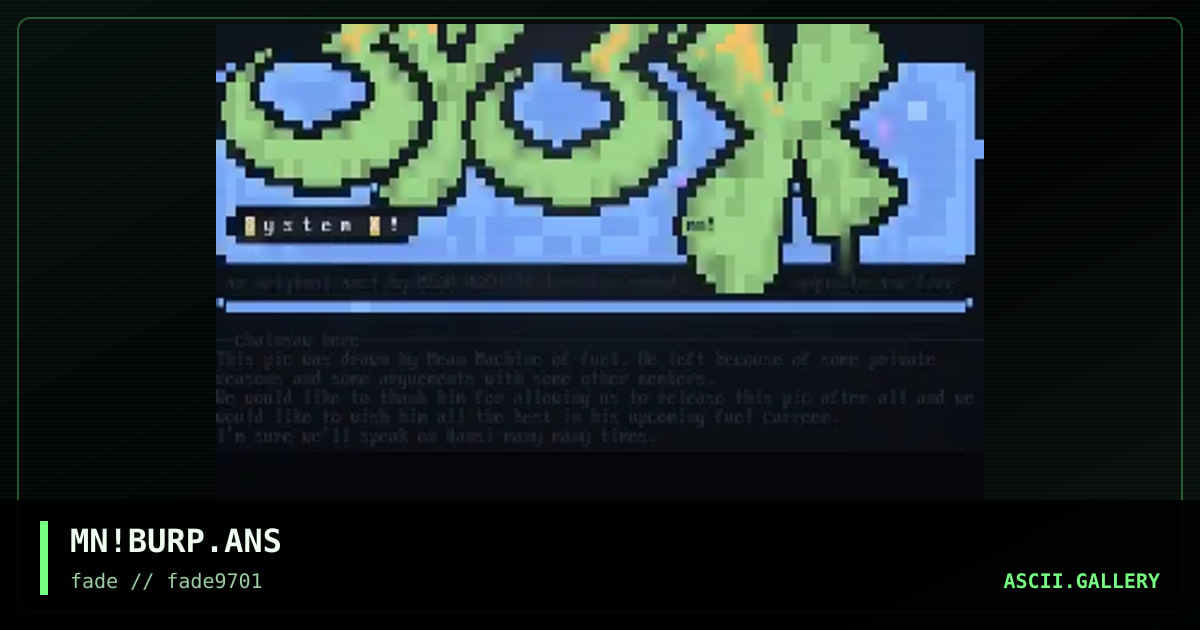sys/x, by mean machine, 1997