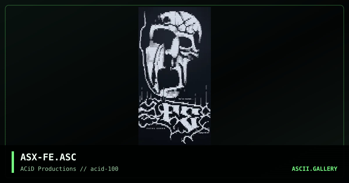Fatal Error, by asphyx, 2003