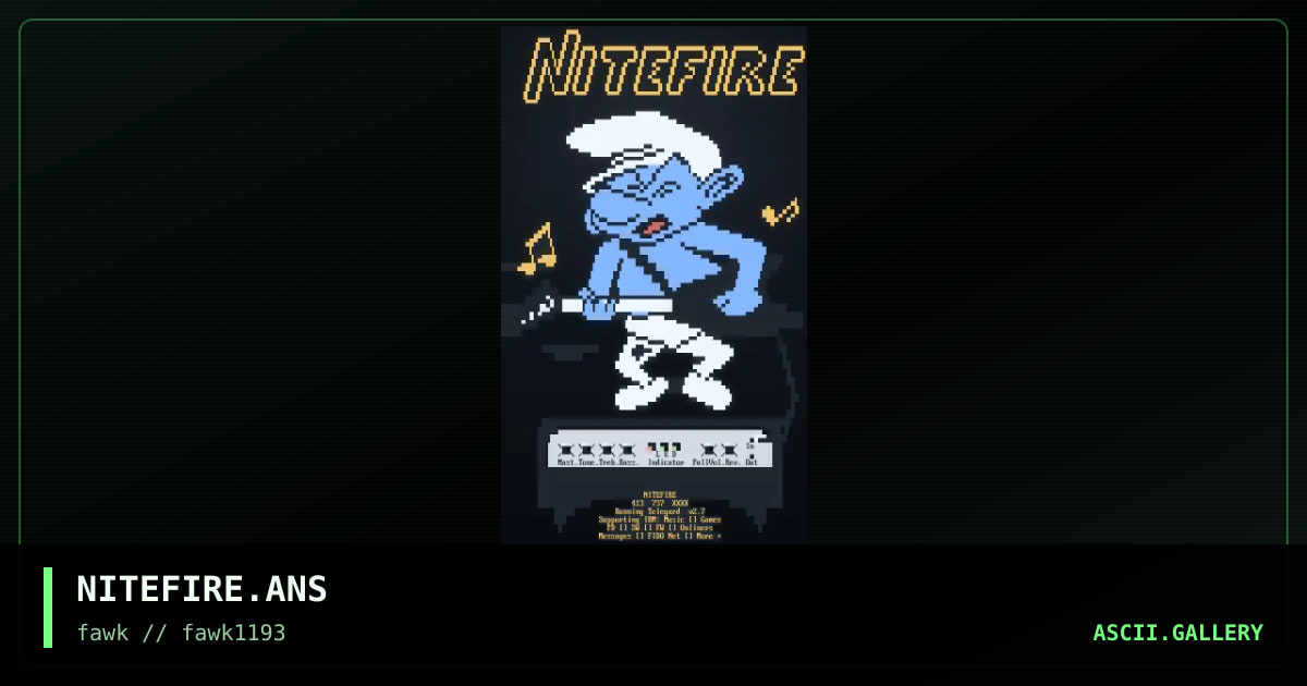 NITEFIRE.ANS, by marly man, 1993