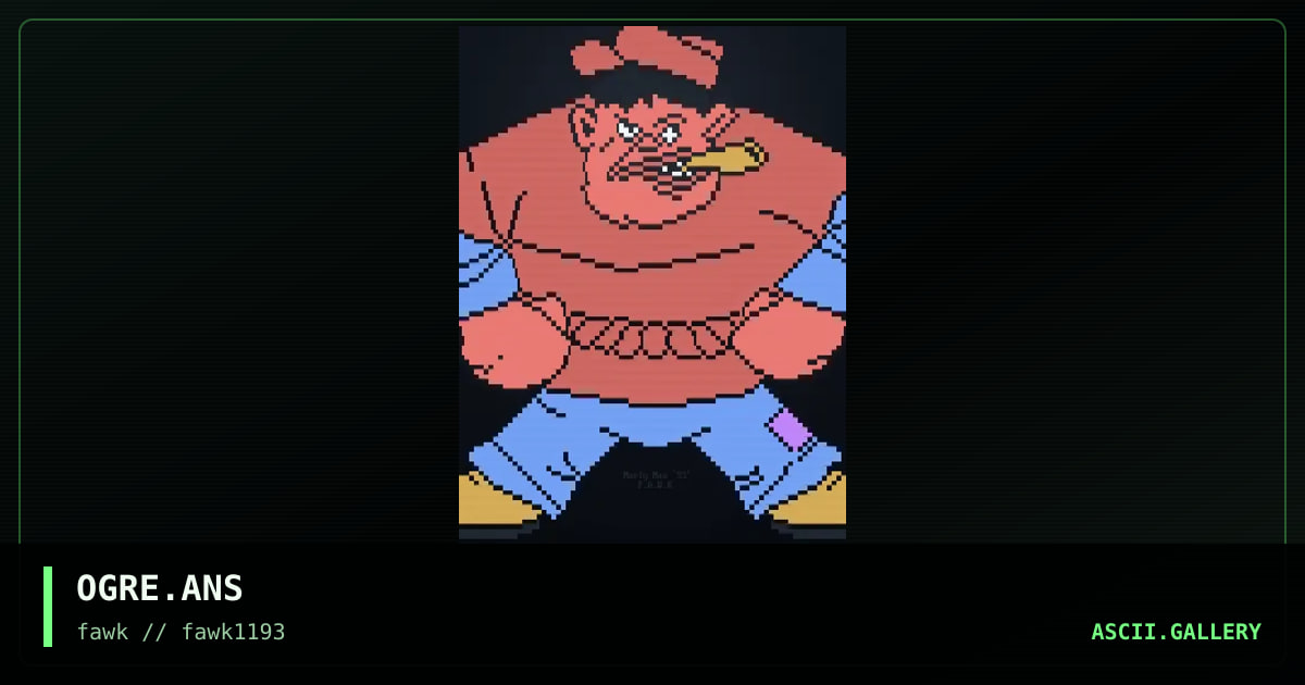 OGRE.ANS, by marly man, 1993