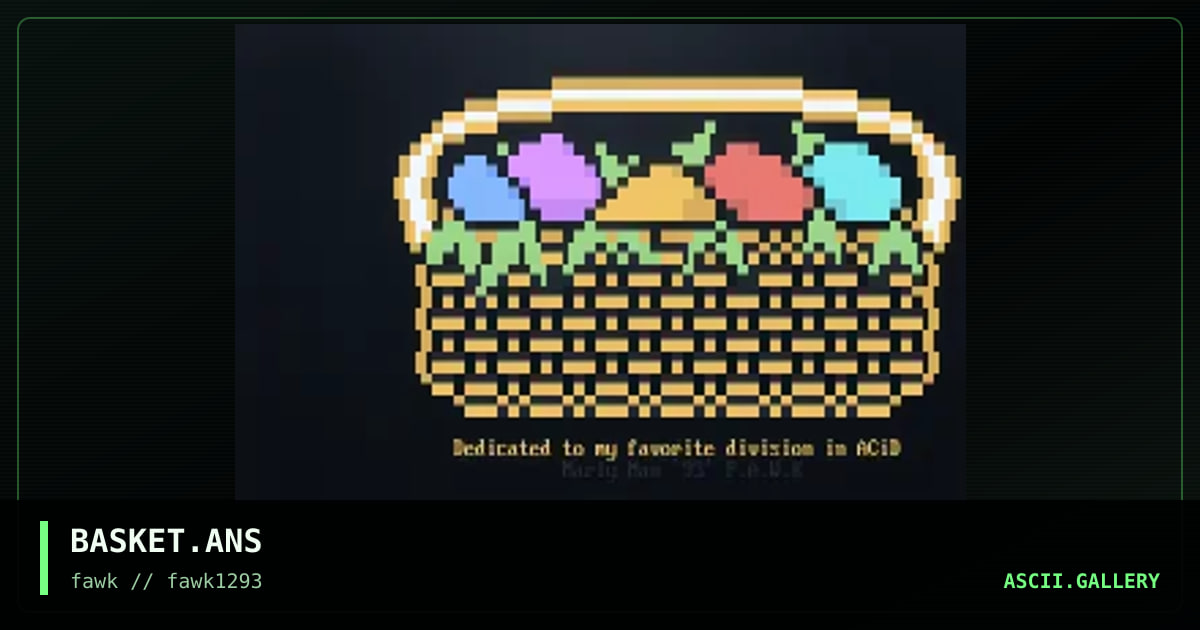 BASKET.ANS, by marly man, 1993