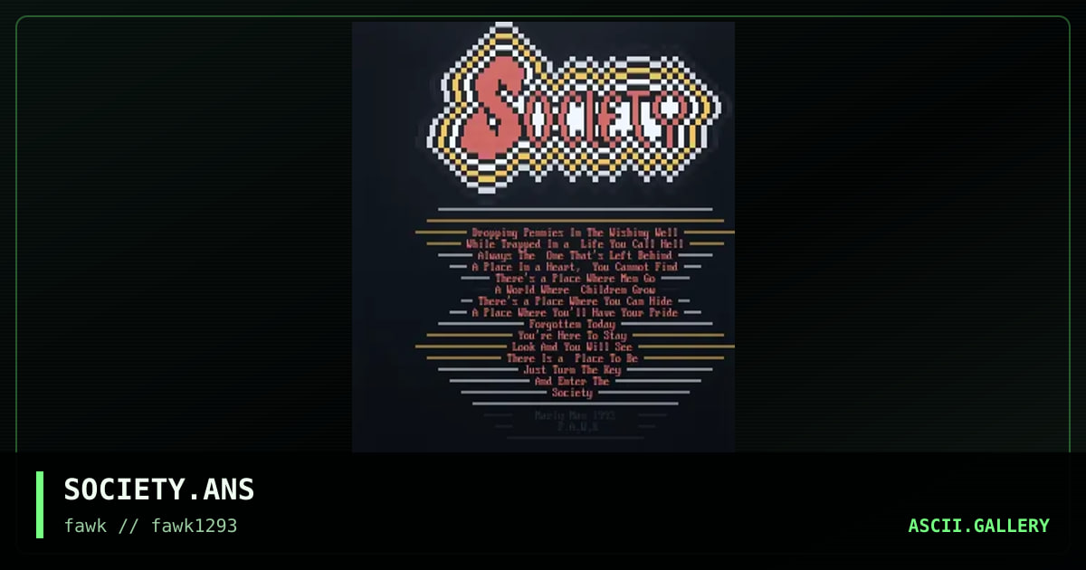 SOCIETY.ANS, by marly man, 1993
