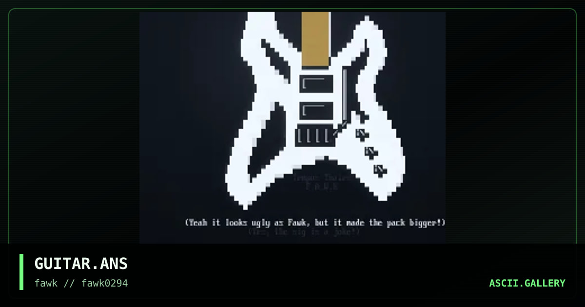 GUITAR.ANS, by marly man, 1994