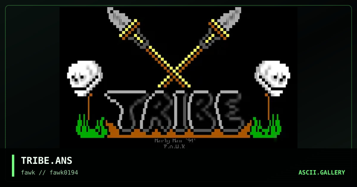 TRIBE.ANS, by marly man, 1994