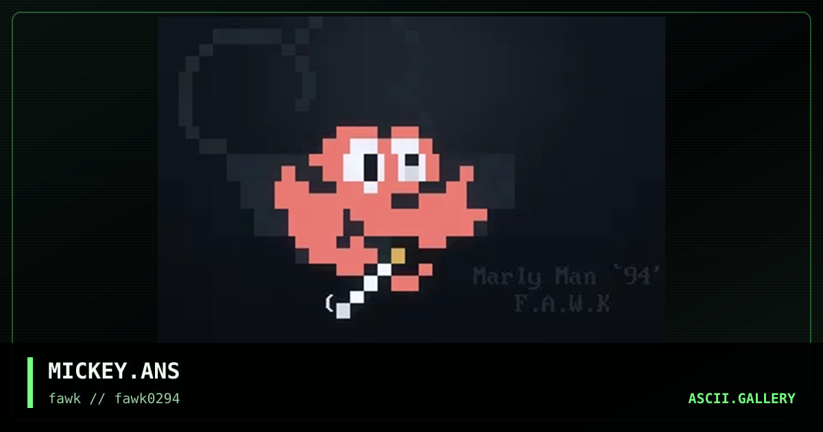 MICKEY.ANS, by marly man, 1994