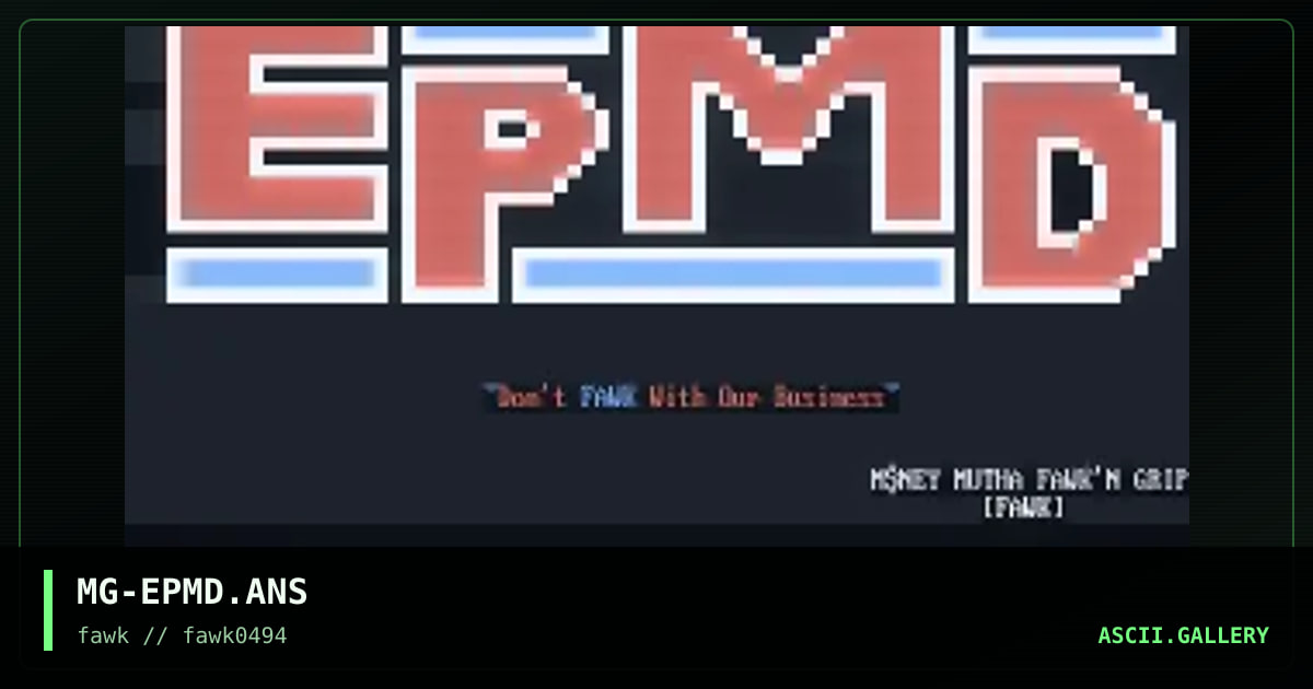 MG-EPMD.ANS, by money grip, 1994