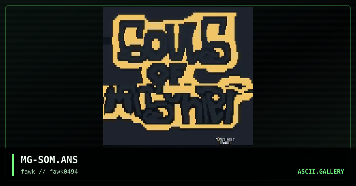 MG-SOM.ANS, by money grip, 1994