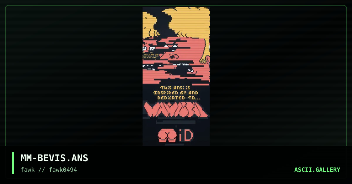 MM-BEVIS.ANS, by marly man, 1994