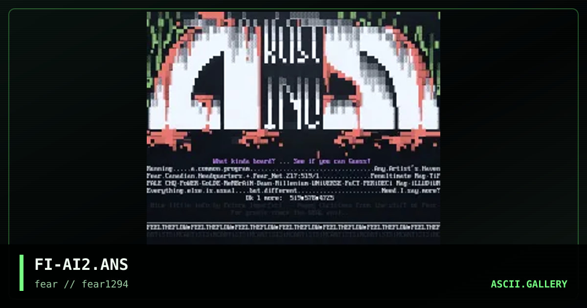 Artists inc <msg ver>, by future imperfect, 1994