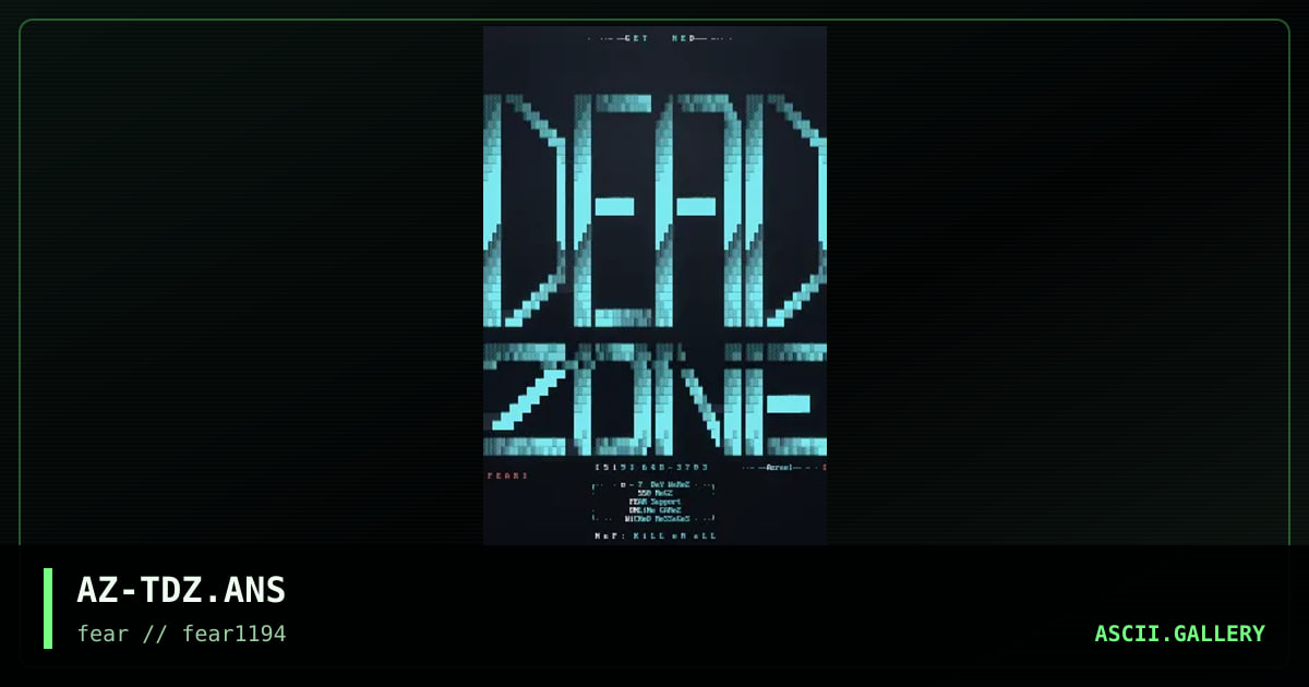 The Dead Zone, by azrael 519, 1994