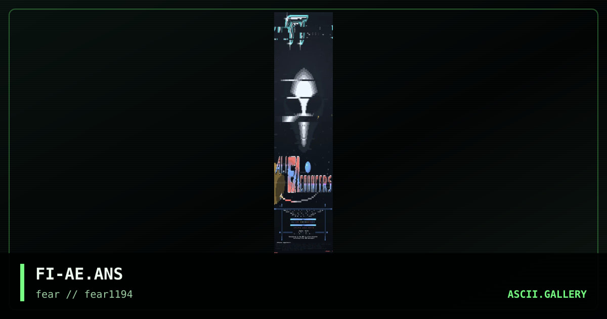 Alien Encounters, by future imperfect, 1994