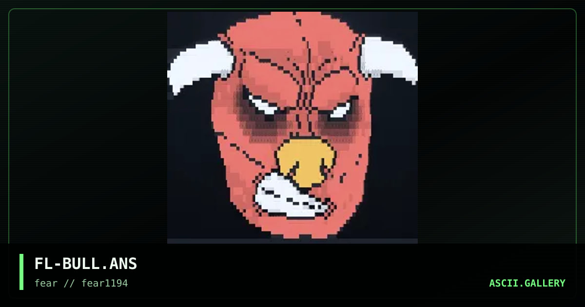 FL-BULL.ANS, by fire lord, 1994