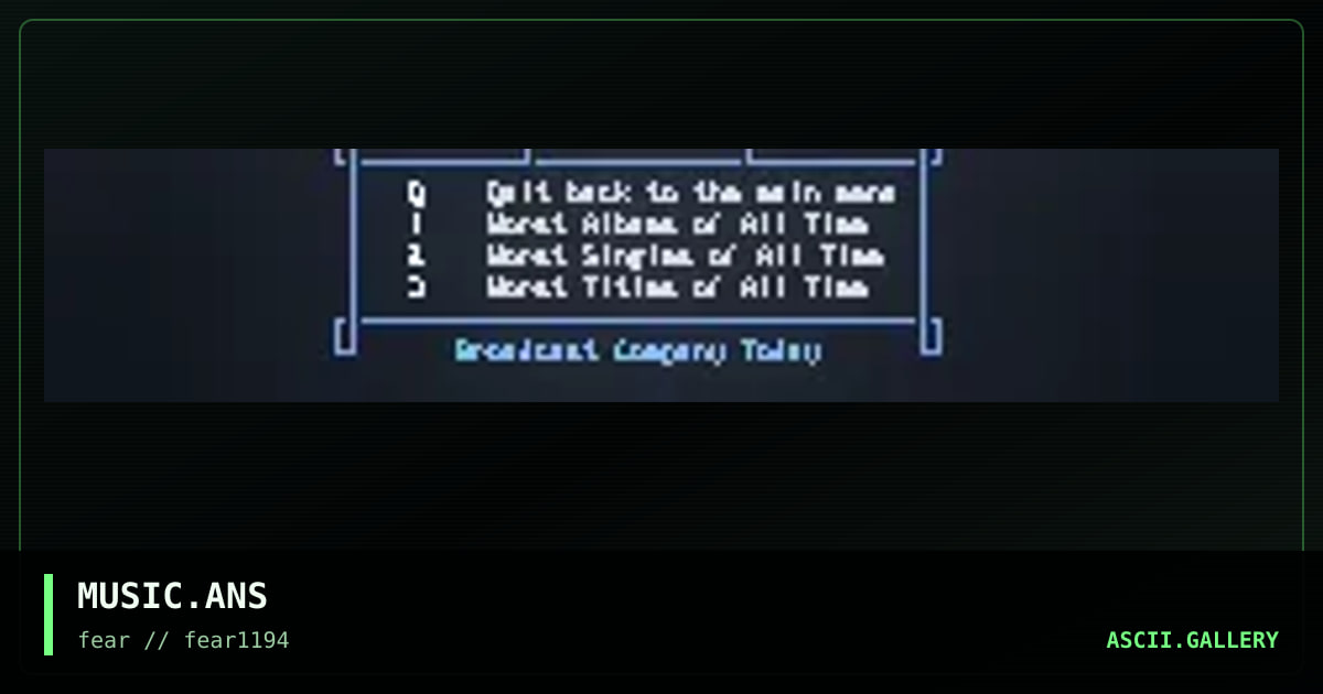MUSIC.ANS, by fear 519, 1994
