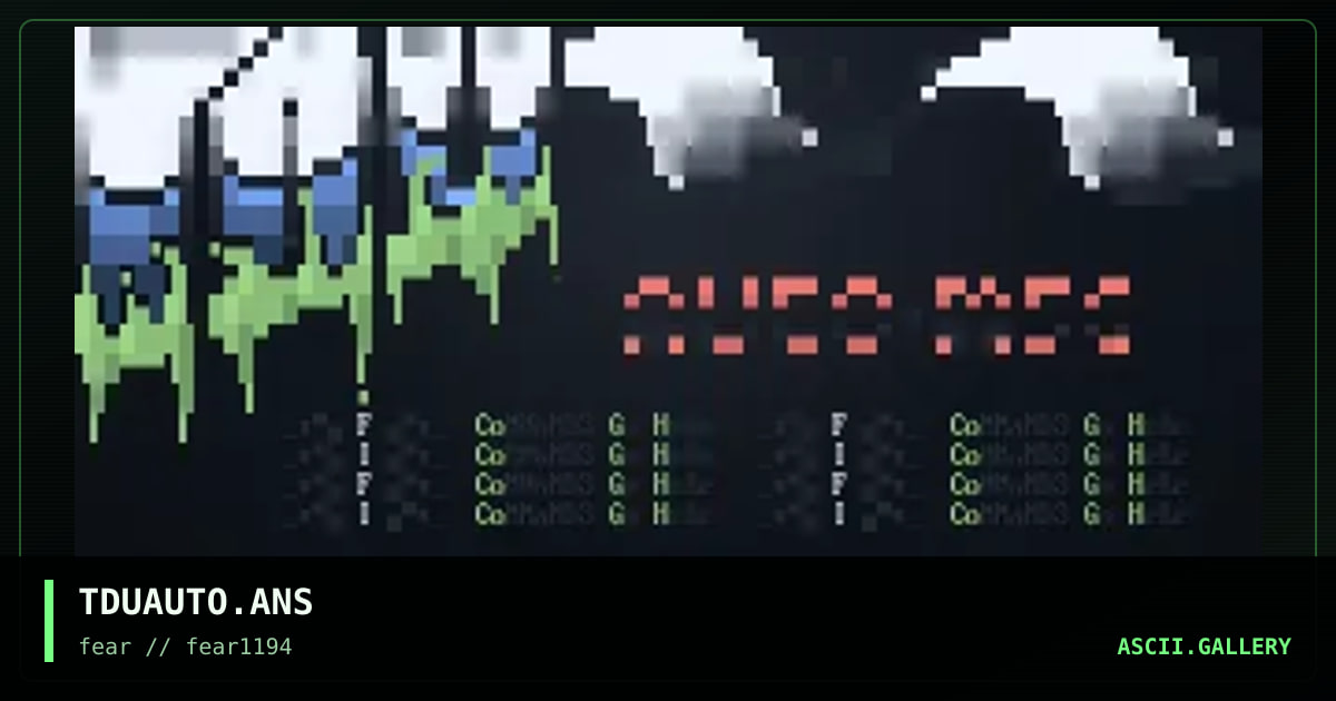 TDUAUTO.ANS, by future imperfect, 1994