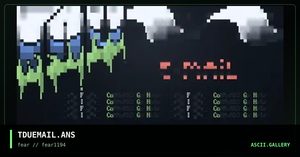 TDUEMAIL.ANS, by future imperfect, 1994