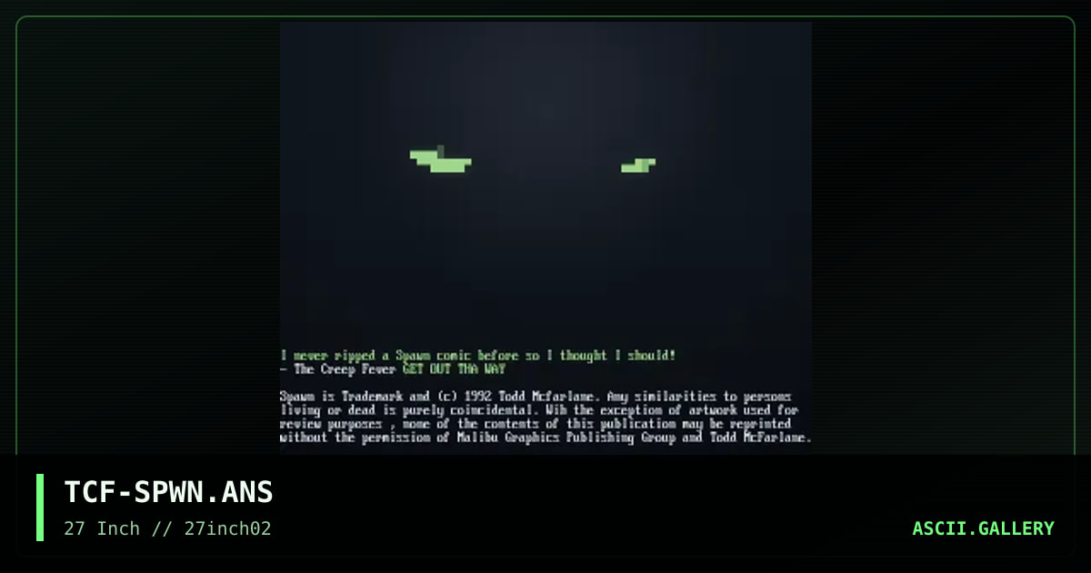 TCF-SPWN.ANS, by the creep fever, 2003
