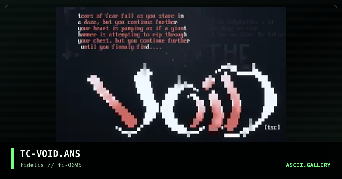 TC-VOID.ANS, by the shadow caster, 1995