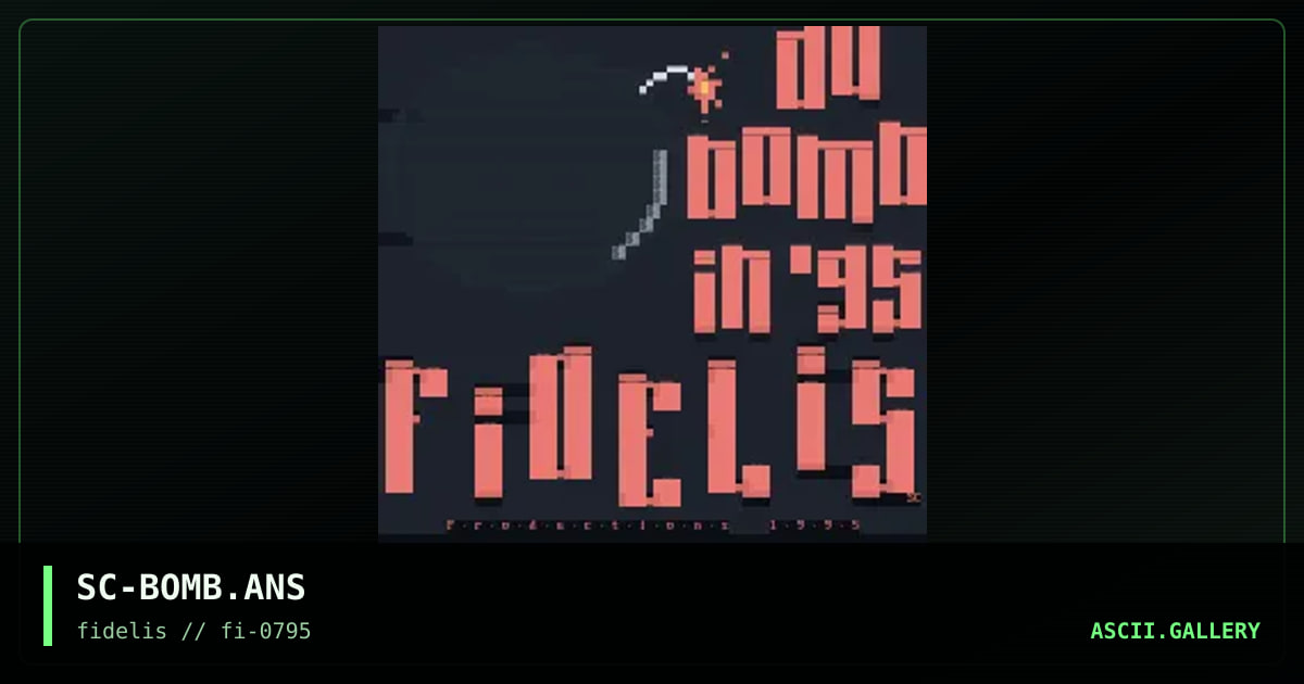SC-BOMB.ANS, by satan claus, 1995