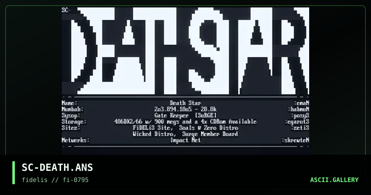 SC-DEATH.ANS, by satan claus, 1995