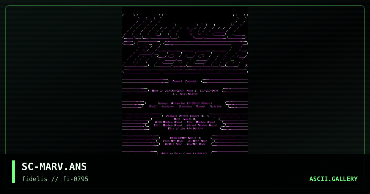 SC-MARV.ANS, by satan claus, 1995