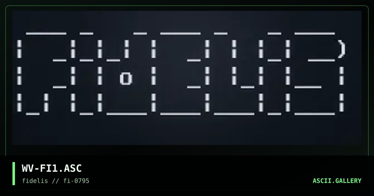 WV-FI1.ASC, by wolverine, 1995