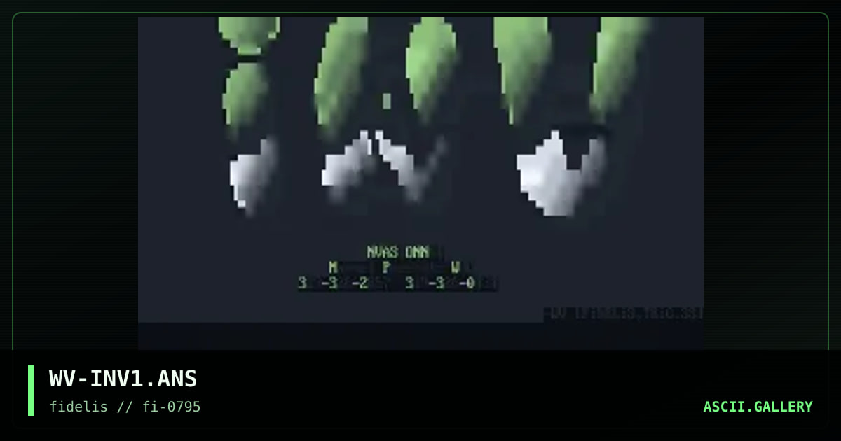 WV-INV1.ANS, by wolverine, 1995