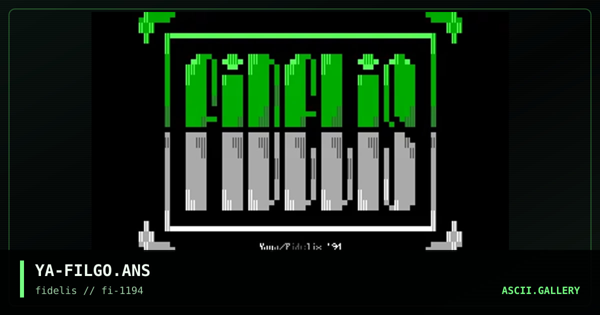 YA-FILGO.ANS, by yaga, 1994