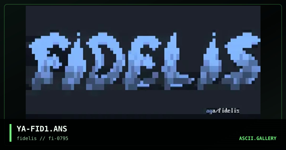 YA-FID1.ANS, by yaga, 1995