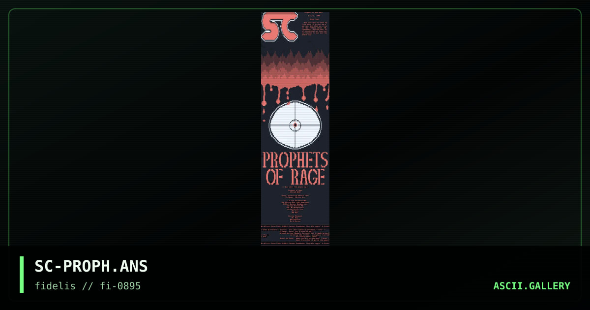SC-PROPH.ANS, by untagged, 1995