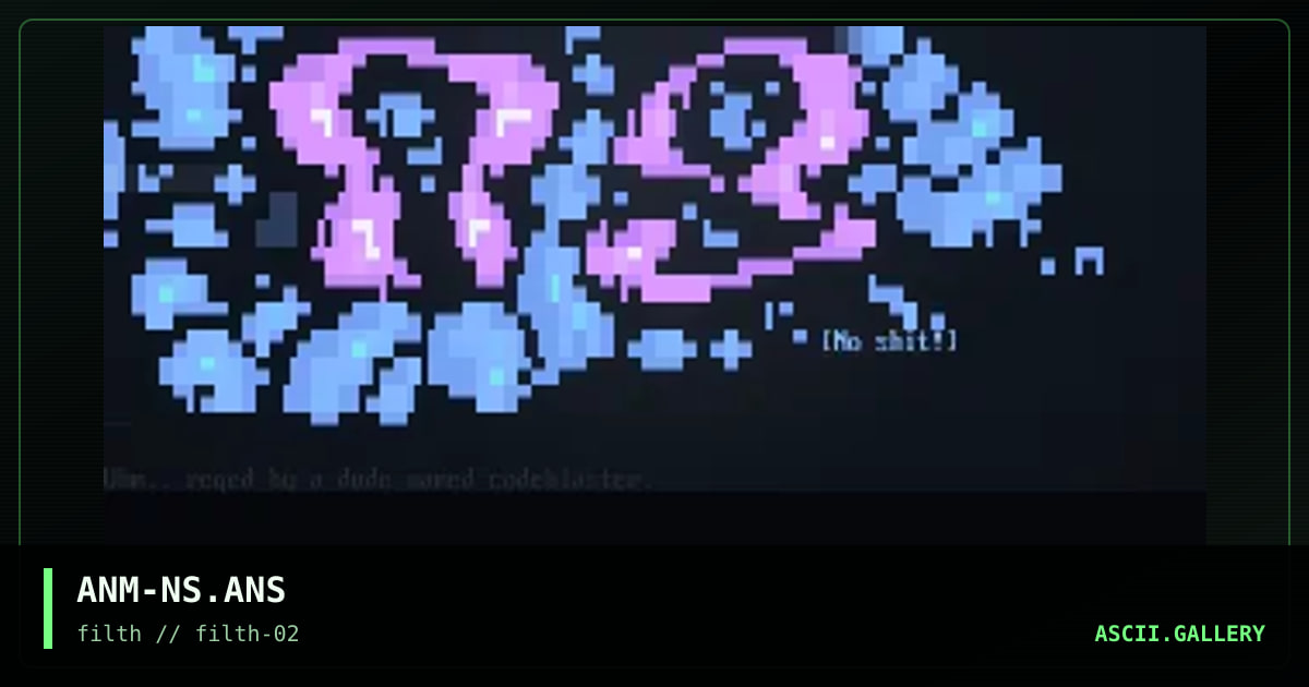 no shit-logo!, by anomite, 1997