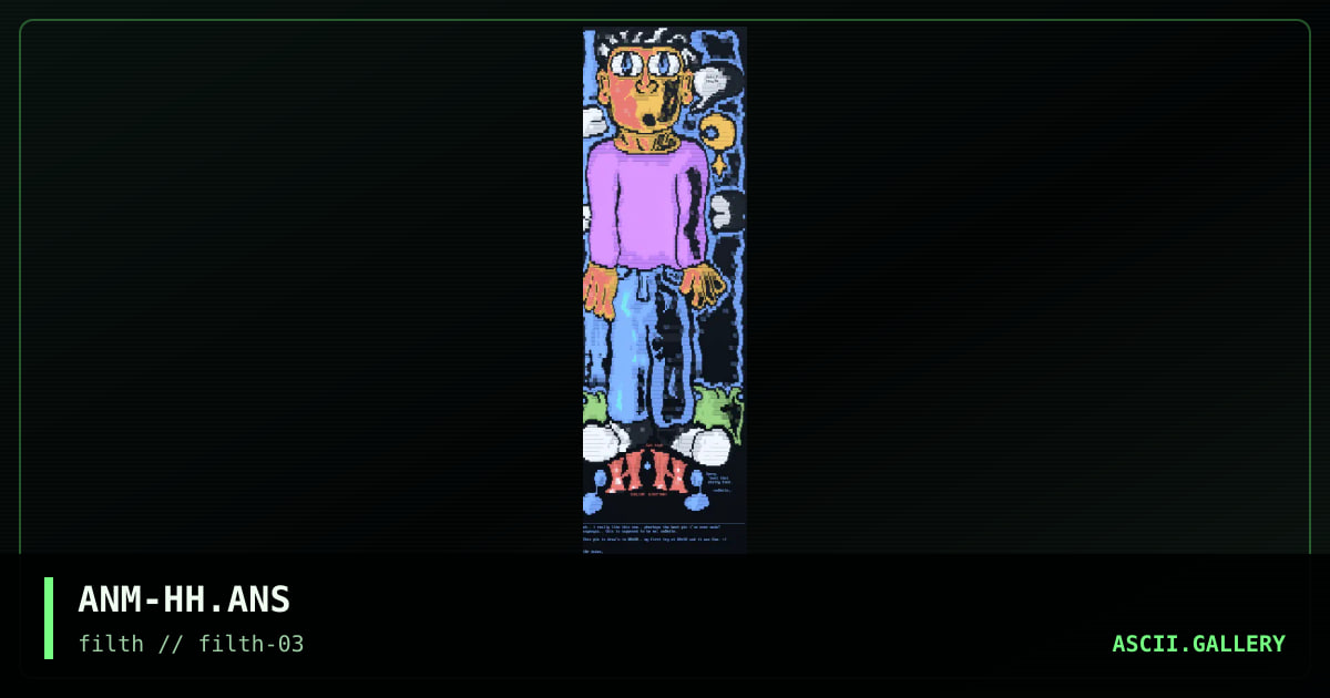 look! It's me! ;anomite, by anomite, 1997