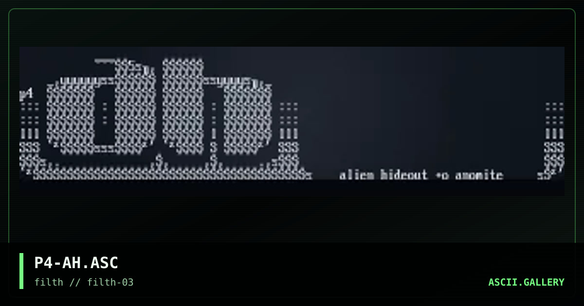 alien hideout add, by panaji, 1997
