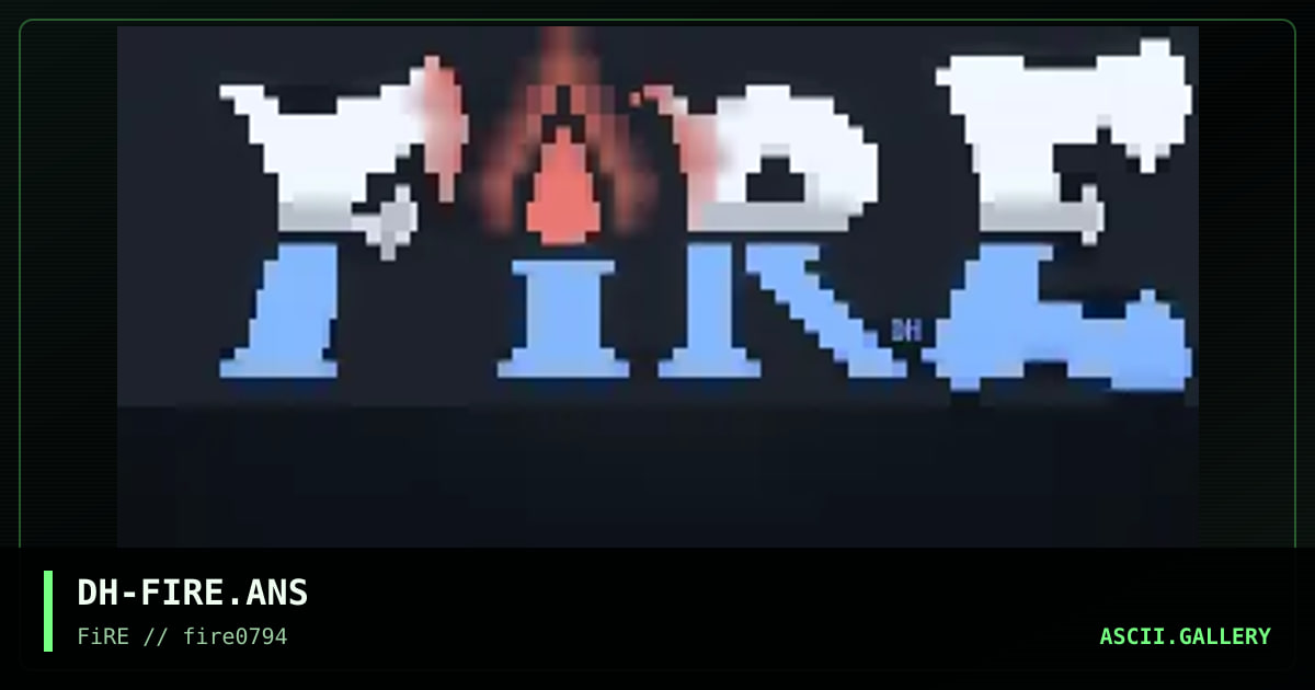 DH-FIRE.ANS, by donut hole, 1994