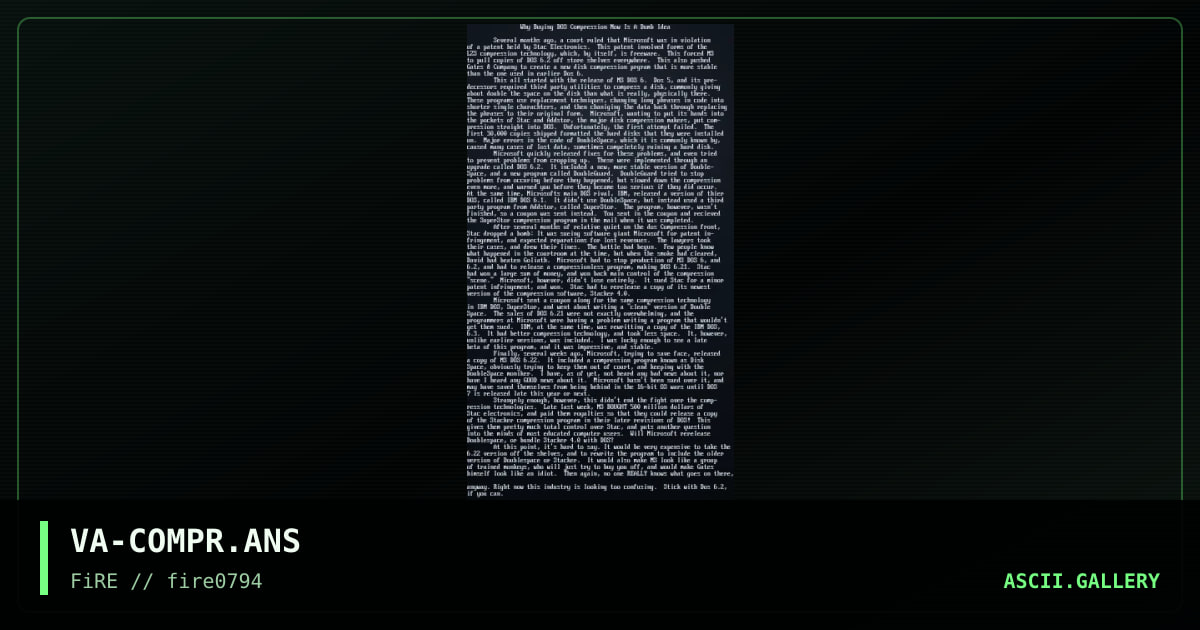 VA-COMPR.ANS, by vagrant, 1994