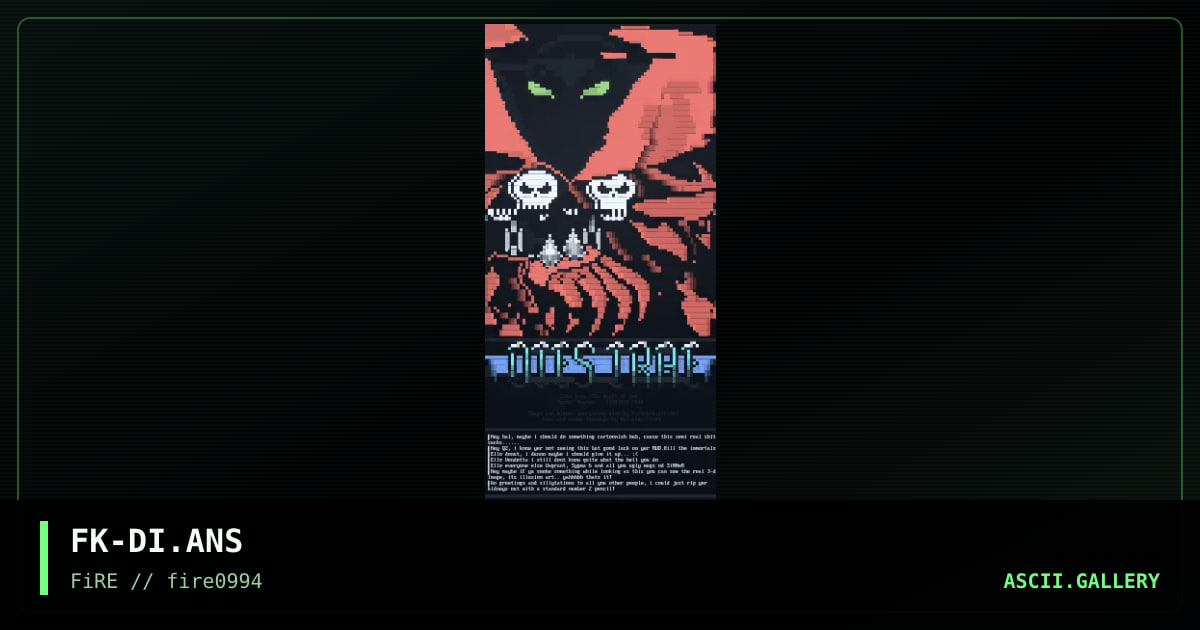 FK-DI.ANS, by halaster, farbekreig, 1994