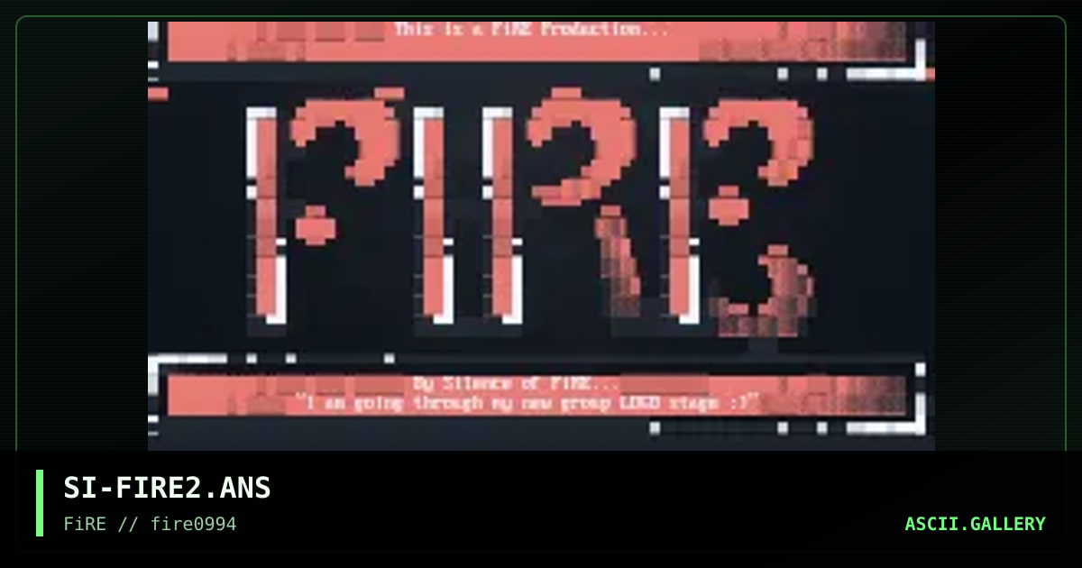 SI-FIRE2.ANS, by silence, 1994
