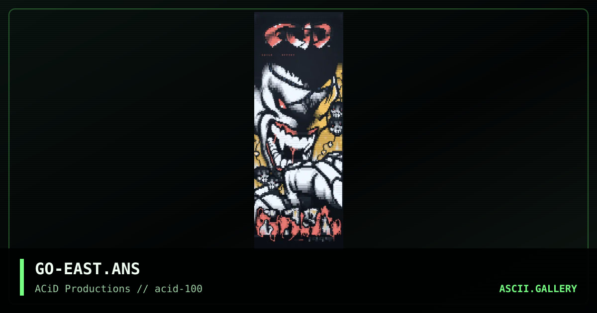 East 1999, by guile, offset, 2003