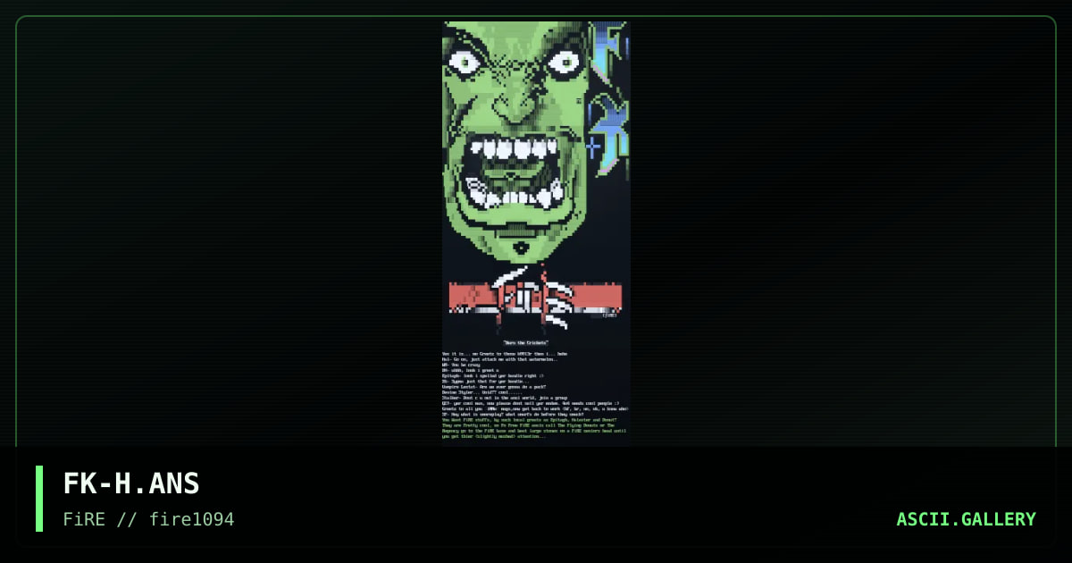Fire Promo, by farbekreig, 1994