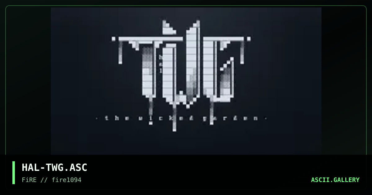 The Wiked Garden (ASC) Logo1, by halaster, 1994