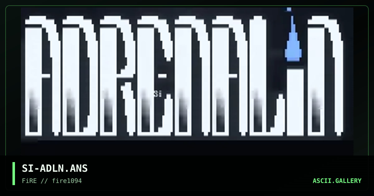 Adrenalin, by silence, 1994