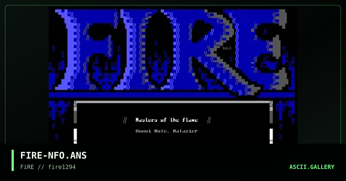 Fire Member/Board List, by halaster, 1994