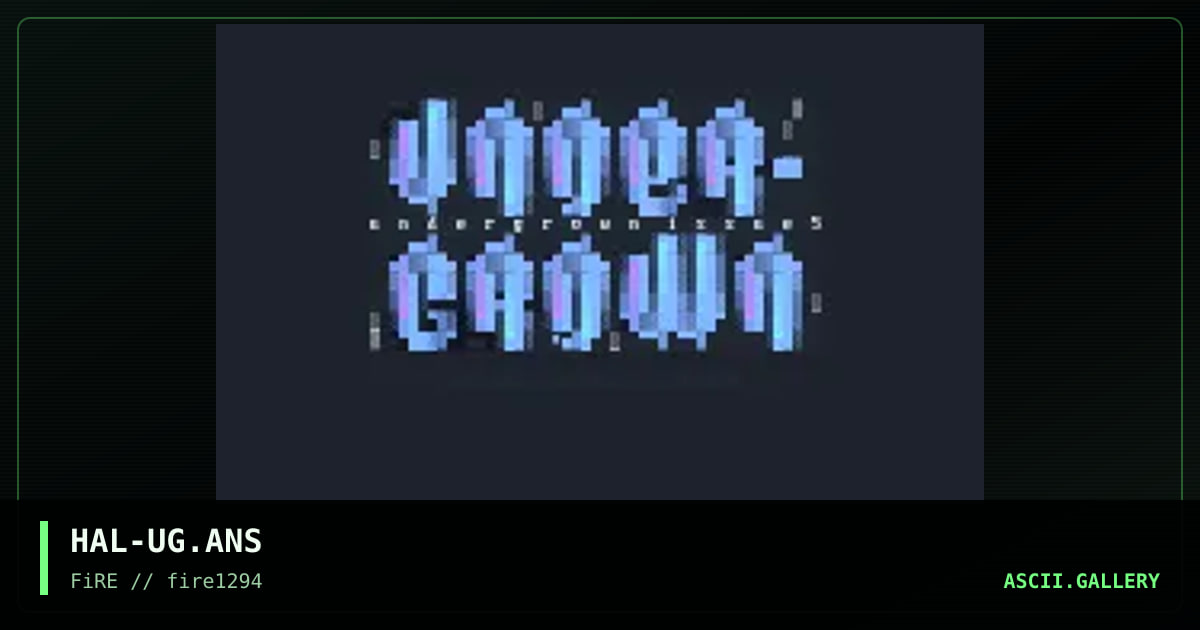 Undergrown Logo, by halaster, 1994