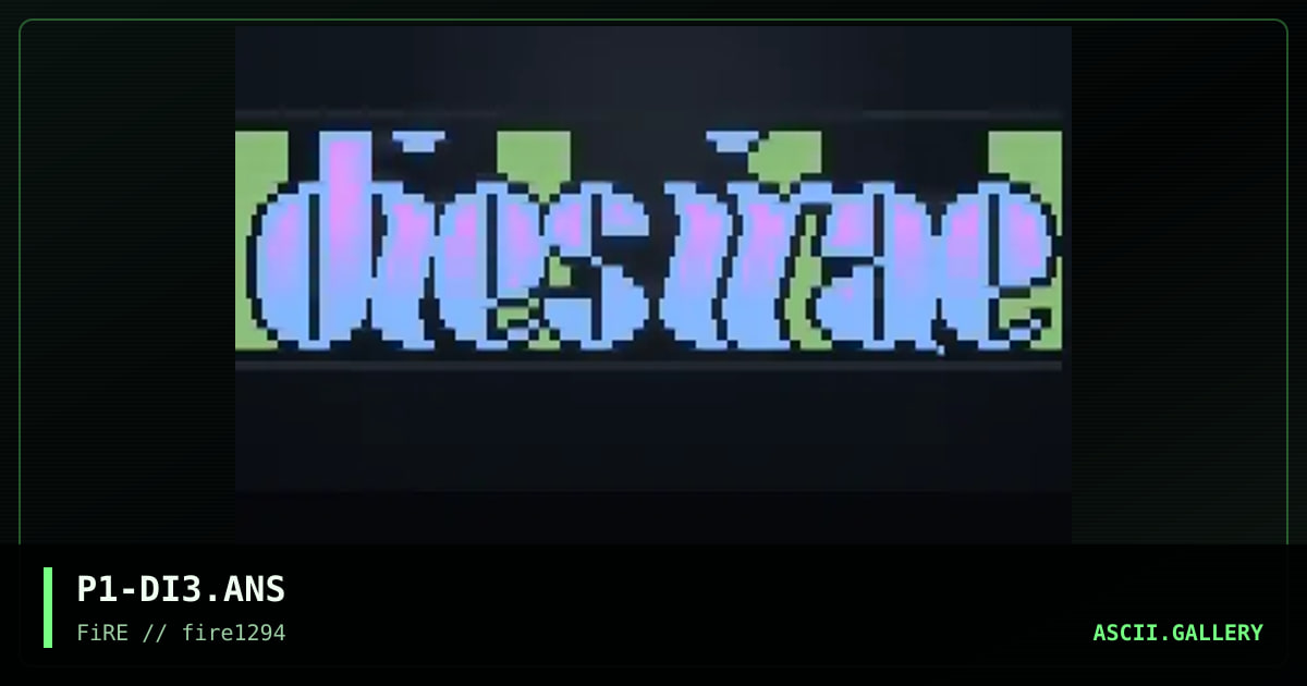 Dies Irae Logo 3, by prisoner number one, 1994