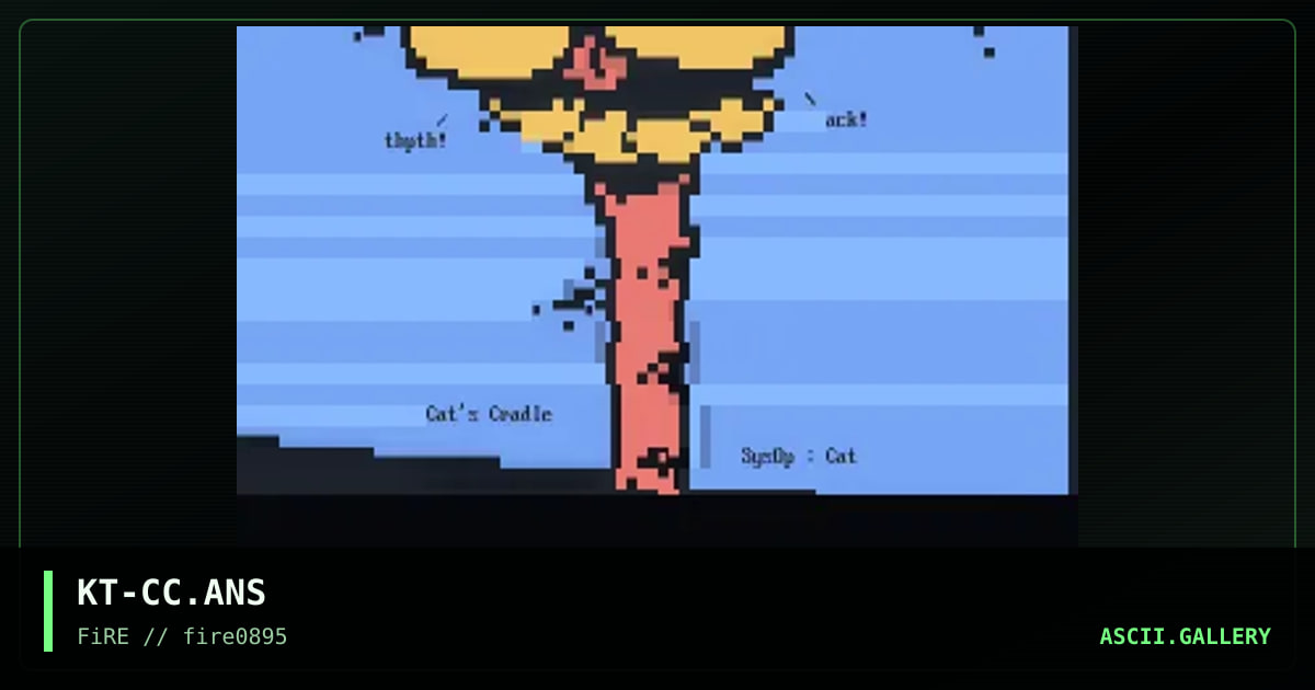 Cat's Cradle, by ktulu, 1995
