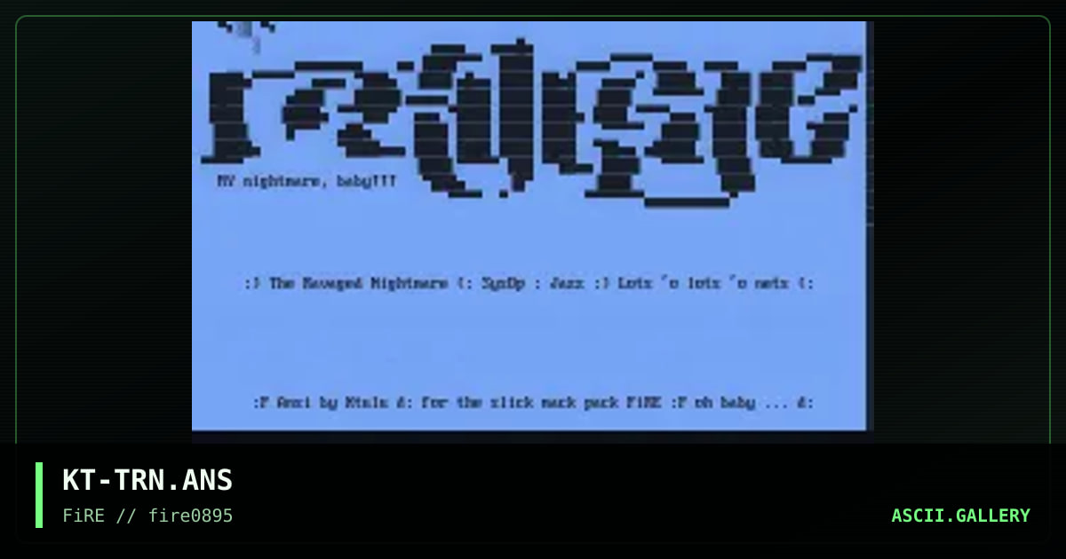 The Ravaged Nightmare, by ktulu, 1995