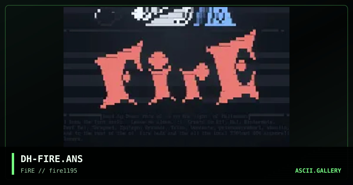 Fire Promotional, by donut hole, 1995