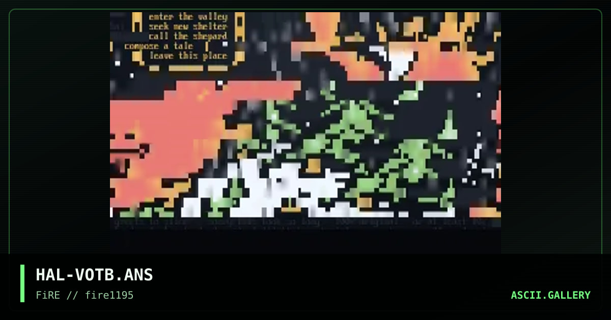 Valley of the Buffalo Matrix, by halaster, 1995