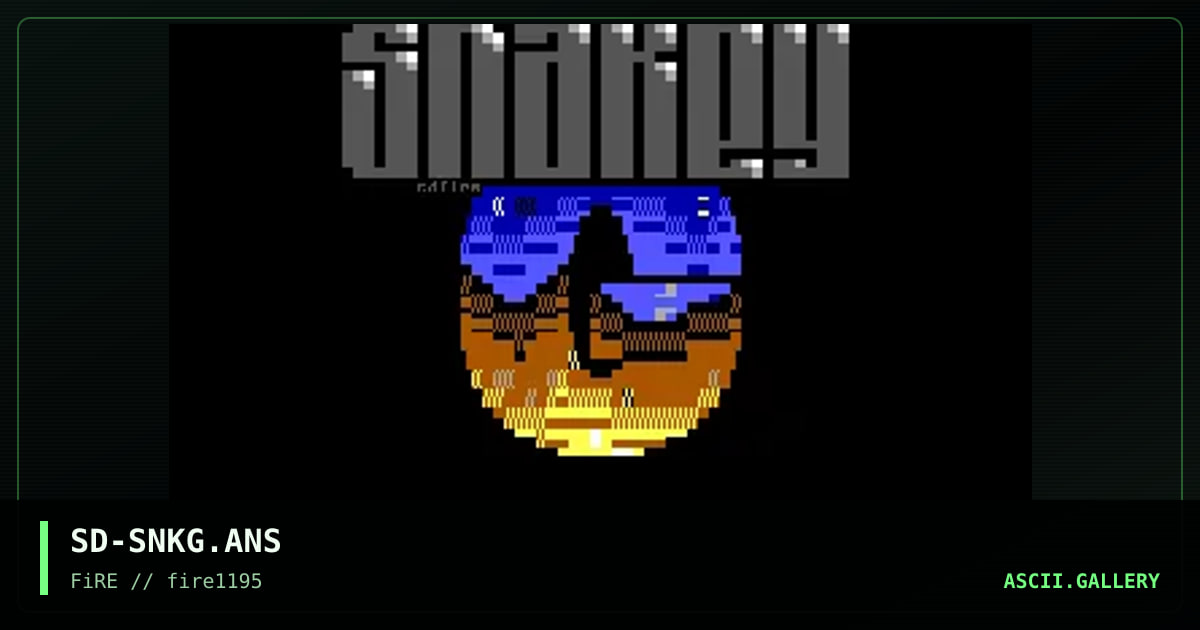 Snakey G, by silver dragon, 1995